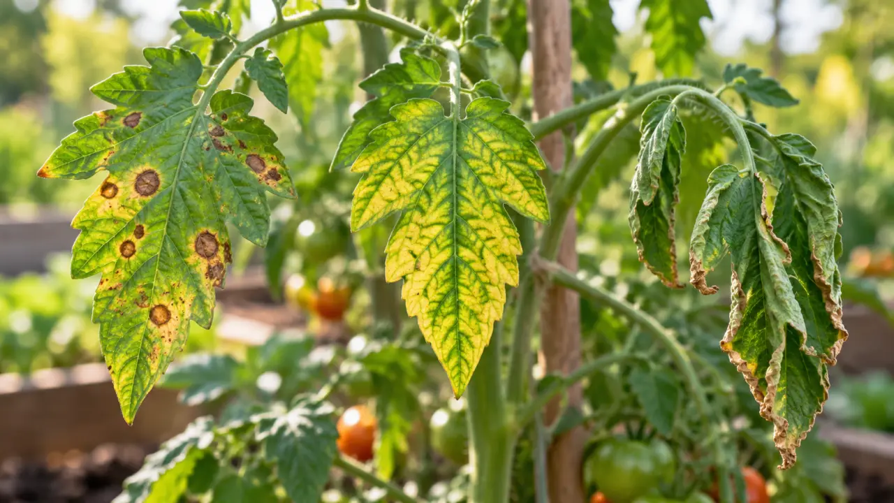Maladie de la tomate sur les feuilles : distinguer taches, carences et stress avant de traiter