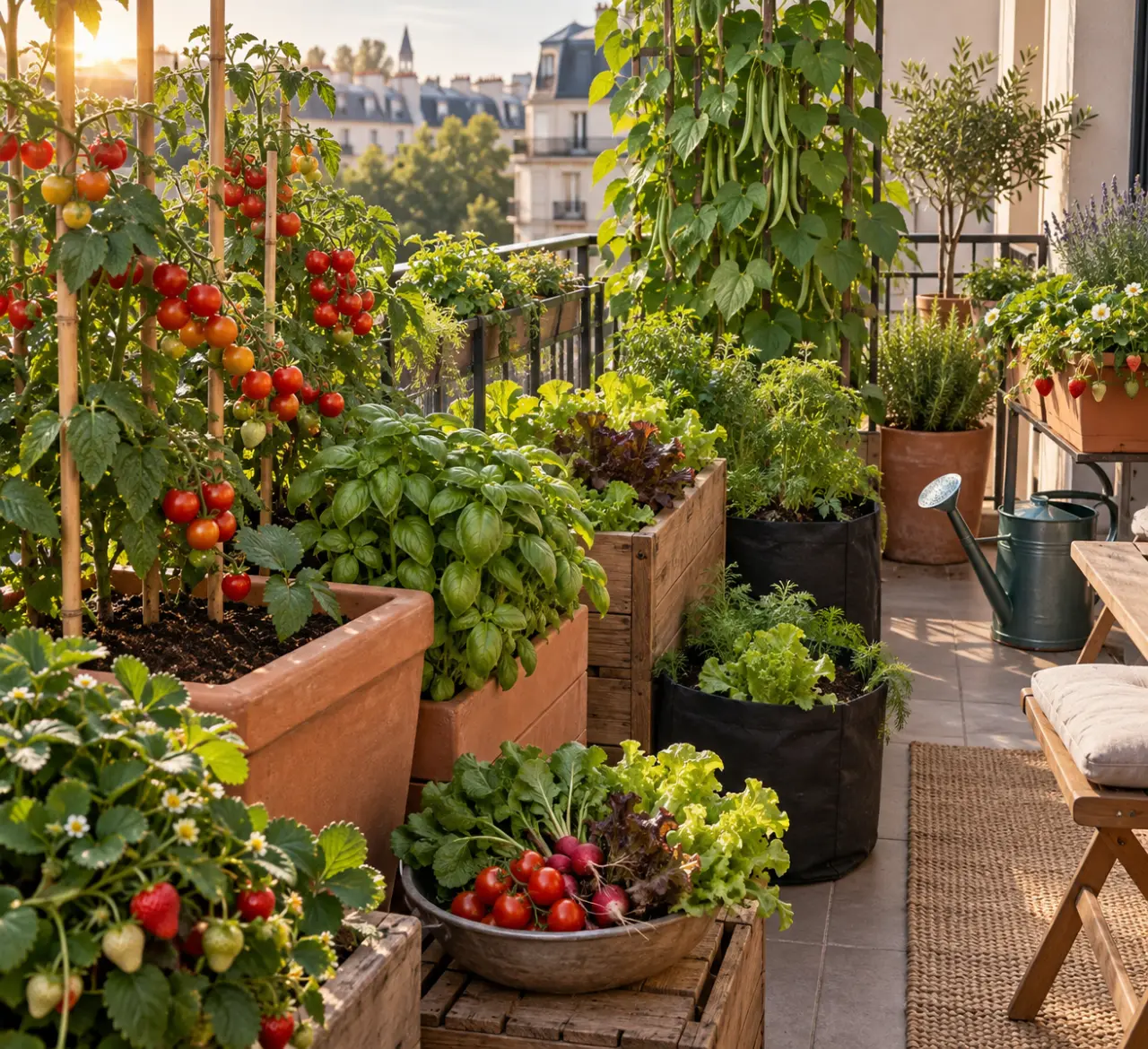 Potager sur balcon : quelle exposition et quels contenants pour récolter vraiment ?