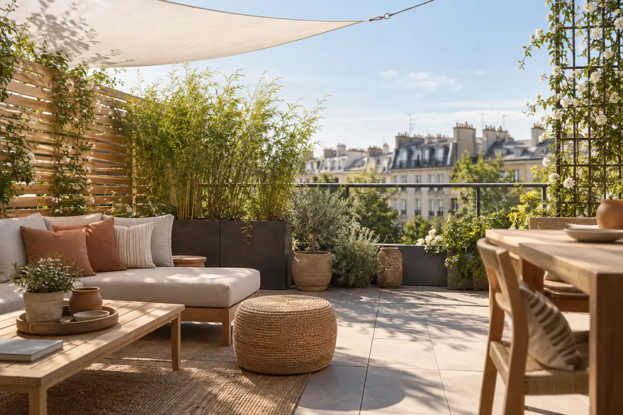 Protéger sa terrasse du vis-à-vis sans perdre la lumière : les solutions qui fonctionnent en ville