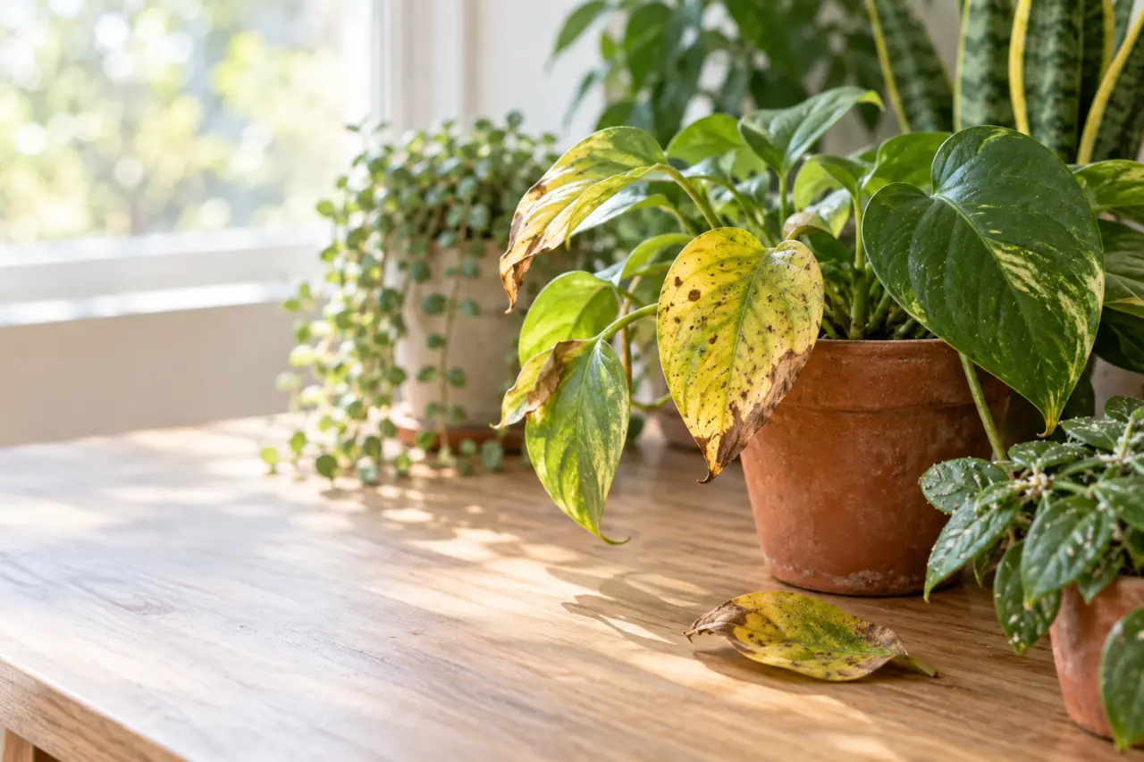 Maladie des plantes vertes : symptômes, causes et gestes pour agir sans se tromper